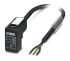 Phoenix Contact 3 way DIN 43650 Form C to 3 way Unterminated Sensor Actuator Cable, 10m