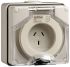 Clipsal Electrical, 56SO IP66 Grey Surface Mount 3 Socket, Rated At 10A, 250 V