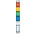 Columna de señalización Patlite MPS, LED, con 5 elementos  de color, 24 V ac / dc