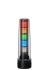 Patlite 多层警示灯 LS7 系列, 5 照明元件, 透明灯罩, 24 V 直流电源 红色/黄色/绿色/蓝色/无色