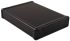 Hammond 1455 Series Black Aluminium Enclosure, IP54, Flanged, Black Lid, 220 x 165 x 52mm