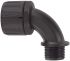 Flexicon FPAX Series M25 90° Elbow Conduit Fitting, Black 28mm nominal size