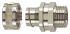 Flexicon Straight, Swivel, Conduit Fitting, 10mm Nominal Size, M12, Nickel Plated Brass