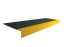 Coba Europe Black/Yellow Stair Tread Glass Fibre Reinforced Plastic, Silicone Carbide Edge Protection, Solid Finish