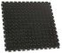 Coba Europe Black Industrial Floor Tile PVC Workfloor, Solid Finish 500mm x 500mm x 5mm