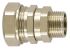 Flexicon Straight, Swivel, Conduit Fitting, 12mm Nominal Size, M16, Nickel Plated Brass