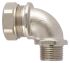 Flexicon 90° Elbow, Conduit Fitting, 25mm Nominal Size, M25, Nickel Plated Brass
