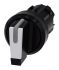 Siemens SIRIUS ACT Series 3 Position Selector Switch Head, 22mm Cutout, Black/White Handle