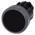 Siemens SIRIUS ACT Series Black Round Push Button Head, Momentary Actuation, 22mm Cutout