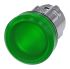 Światło kontrolne – reflektor, seria: SIRIUS ACT, kolor: Zielony, otwór: 22mm, IP69K, Montaż panelowy
