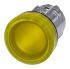 Siemens SIRIUS ACT Leuchtmelder-Frontelement, Tafelausschnitt-Ø 22mm, Tafelmontage, Gelb Rund Metall IP 69K