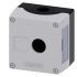 Siemens Grey Metal SIRIUS ACT Push Button Enclosure - 1 Hole 22mm Diameter
