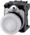 Siemens, SIRIUS ACT 3SU11, Panel Mount White LED Pilot Light, 22mm Cutout, IP20, Round, 230V ac