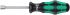 Wera Hexagon Nut Driver, 1/4 in Tip, 70 mm Blade, 168 mm Overall