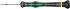 Wera Slotted Precision Screwdriver, 0.8 x 0.16 mm Tip, 40 mm Blade, 137 mm Overall