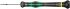 Wera Slotted Precision Screwdriver, 1 x 0.18 mm Tip, 40 mm Blade, 137 mm Overall
