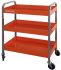 Bahco 3 Shelf Aluminium Workshop Trolley, 1315 x440 x1025mm, 30 (per shelf)kg Load