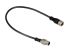 RS PRO Straight Female 3 way M12 to Straight Male 3 way M12 Sensor Actuator Cable, 2m