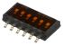 APEM DIP-Schalter Versenkt 6-stellig 1-poliger Ein-/Ausschalter Phosphorbronze 100 mA (nicht schaltend) @ 50 V dc,