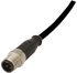 Harting Straight Female 4 way M12 to Straight Male 4 way M12 Sensor Actuator Cable, 5m