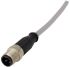 Harting Straight Female 5 way M12 to Straight Male 5 way M12 Sensor Actuator Cable, 1m
