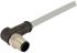 HARTING Right Angle Male 12 way M12 to Unterminated Sensor Actuator Cable, 1m