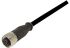 Harting Straight Female M12 to Straight Male M12 Sensor Actuator Cable, 12 Core, Polyurethane PUR, 1m