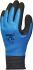 Showa Blue Latex Coated Nylon Work Gloves, Size 8, Medium, 2 Gloves