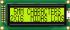 Midas MC21605B Monochrom LCD, Alphanumerisch Zweizeilig, 16 Zeichen, Hintergrund Grün reflektiv