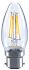 Sylvania ToLEDo RETRO B22 LED GLS Bulb 4 W(37W), 2700K, Warm White, Candle shape