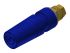 Hirschmann Test & Measurement Blue Female Banana Socket, 4 mm Connector, M4 Thread Termination, 32A, 1000V ac/dc, Gold