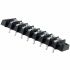Cinch Connectors Barrier Strip, 8 Contact, 9.53mm Pitch, 2 Row, 15A, 250 V ac