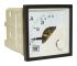 Analogový panelový ampérmetr, výška výřezu: 48mm, max. hodnota: 25A AC, šířka výřezu: 48mm pohyblivé železné jádro