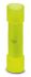 Phoenix Contact Butt Splice Connector, Yellow, Insulated