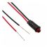 Dialight Red Panel Mount Indicator, 12V dc, 6.4mm Mounting Hole Size, Lead Wires Termination