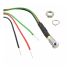 Dialight Green, Red Panel Mount Indicator, 12V dc, 6mm Mounting Hole Size, Lead Wires Termination