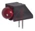 Dialight NYÁK-ra szerelhető LED állapotjelző Vörös Derékszögű, Átmenő furat, 60°
