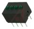 Dialight 555-5303F, Green PCB LED Indicator, 4 LEDs 2mm (T-3/4), Through Hole