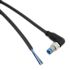 TE Connectivity Right Angle Male 3 way M8 to Unterminated Sensor Actuator Cable, 1.5m