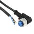 TE Connectivity Right Angle Female M12 to Free End Sensor Actuator Cable, 5 Core, PUR, 1.5m