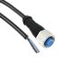 TE Connectivity Straight Female 3 way M12 to Unterminated Sensor Actuator Cable, 1.5m