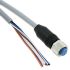TE Connectivity Straight Female 8 way M12 to Unterminated Sensor Actuator Cable, 1.5m