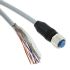 TE Connectivity Straight Female M12 to Unterminated Sensor Actuator Cable, 8 Core, PUR, 1.5m