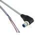 TE Connectivity Right Angle Male M12 to Free End Sensor Actuator Cable, 8 Core, PUR, 1.5m