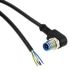 TE Connectivity Right Angle Male 5 way M12 to Unterminated Sensor Actuator Cable, 1.5m