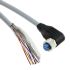 TE Connectivity Right Angle Female 8 way M12 to Unterminated Sensor Actuator Cable, 1.5m