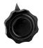 Ohmite 60.3mm Black Pointer Knob for 6.35mm Shaft, 5111AE