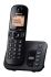 Panasonic (KX-TGC220E) Telefon, Vezeték nélküli, Asztali, LCD kijelzővel, Fekete G típusú – brit 3 érintkezős
