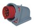 Scame, Optima IP67 Red Wall Mount 6P + E Right Angle Industrial Power Plug, Rated At 16A, 415 V