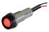 Indicador LED Oxley, Rojo, lente prominente, marco Negro, Ø montaje 10.2mm, 15mA, 250mcd, IP68